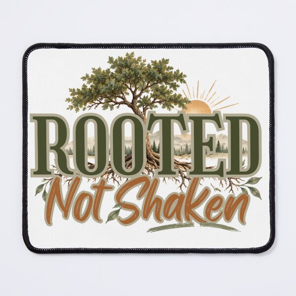 Item preview, Rooted Not Shaken | Christian Faith Tree & Roots Design designed and sold by ThinkOnThis.