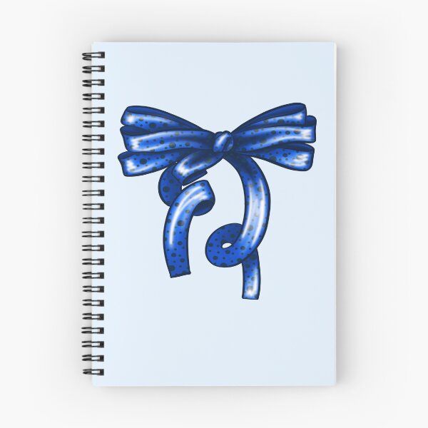 Item preview, Blue Bow with Polka Dot Pattern designed and sold by vikko-art.
