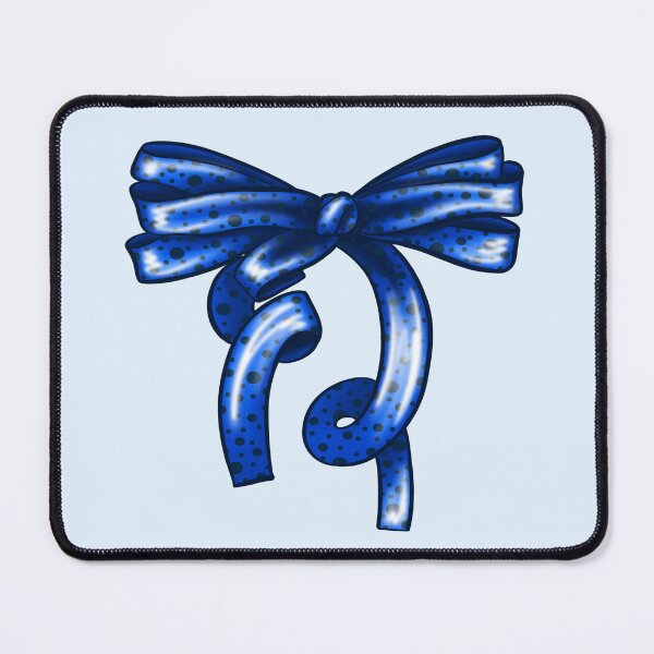 Item preview, Blue Bow with Polka Dot Pattern designed and sold by vikko-art.