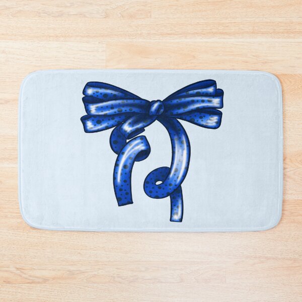Item preview, Blue Bow with Polka Dot Pattern designed and sold by vikko-art.
