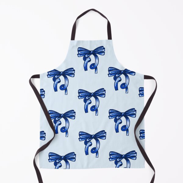Item preview, Blue Bow with Polka Dot Pattern designed and sold by vikko-art.
