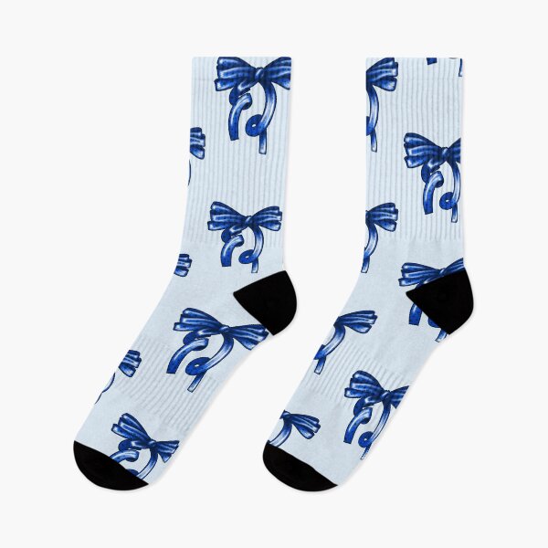 Item preview, Blue Bow with Polka Dot Pattern designed and sold by vikko-art.