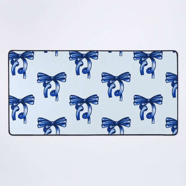 Item preview, Blue Bow with Polka Dot Pattern designed and sold by vikko-art.