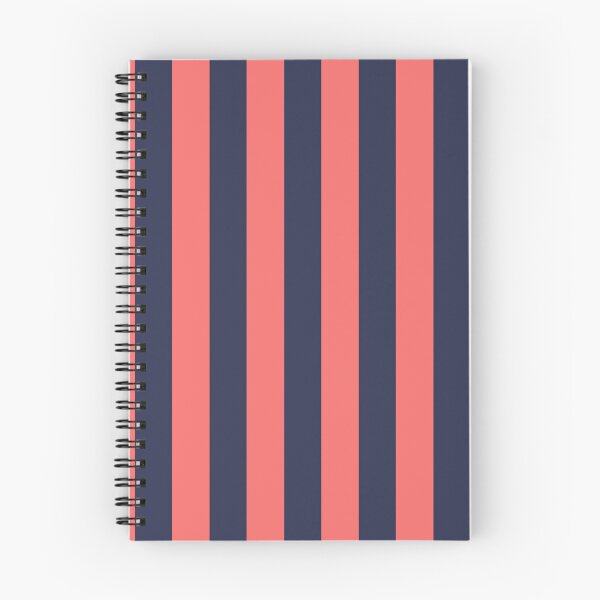 Item preview, Cabana stripes in Navy blue and coral designed and sold by RishabhArts1.
