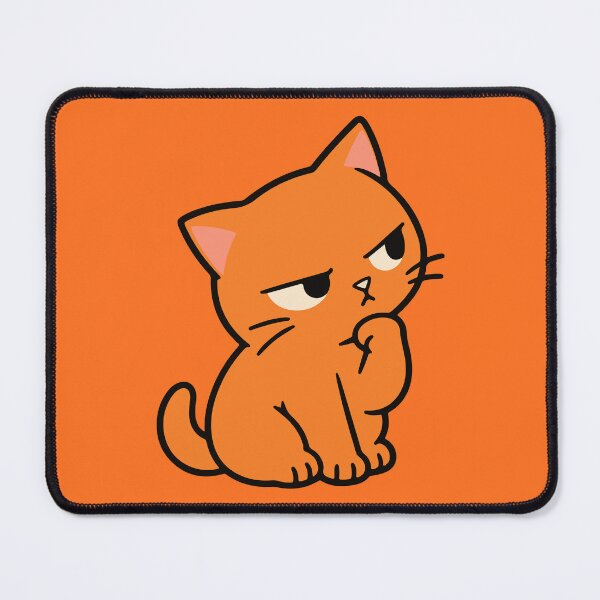 Item preview, Grumpy Orange Cat Cartoon – Sassy Funny Cat designed and sold by MewMade.