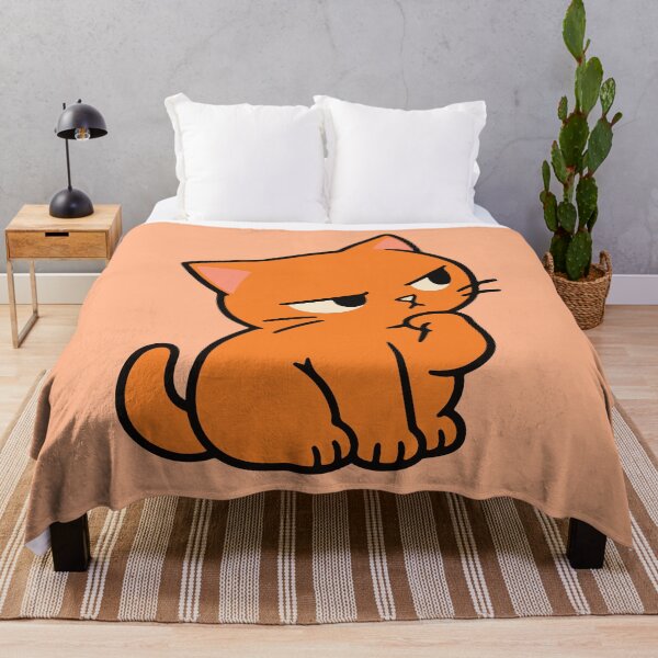 Item preview, Grumpy Orange Cat Cartoon – Sassy Funny Cat designed and sold by MewMade.