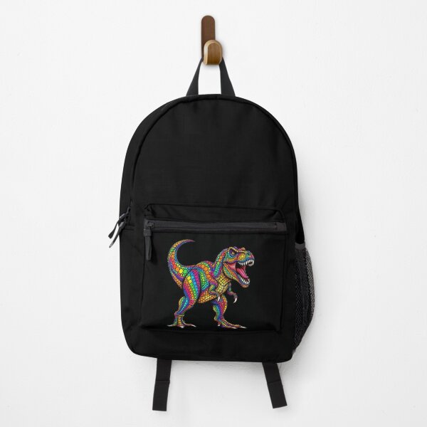Item preview, Colorful T-Rex Dinosaur Rainbow Dot Art designed and sold by ROUX-ART.