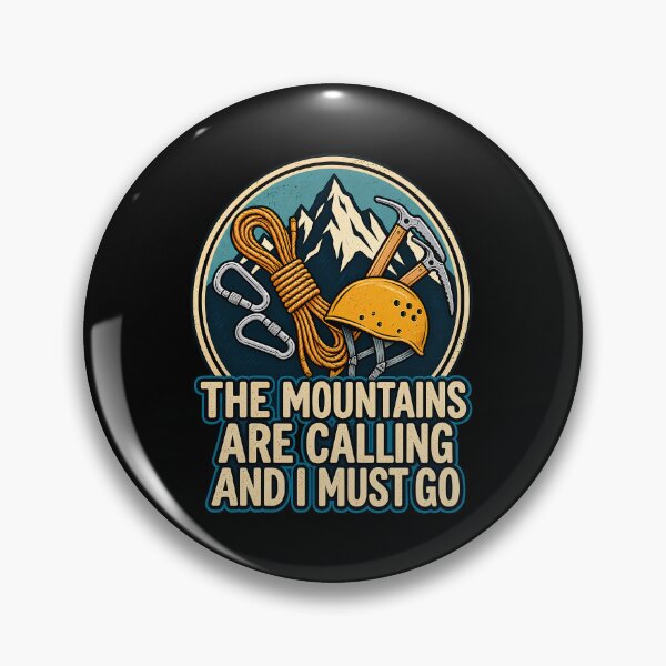 Item preview, Vintage Mountain Climbing Gear - The Mountains Are Calling Quote designed and sold by BellabdO.