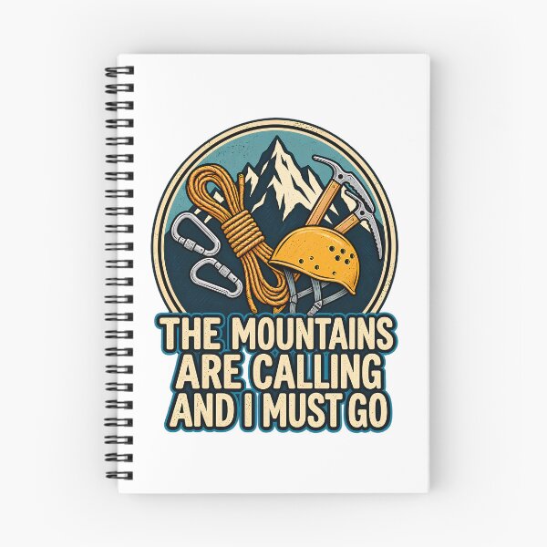 Item preview, Vintage Mountain Climbing Gear - The Mountains Are Calling Quote designed and sold by BellabdO.