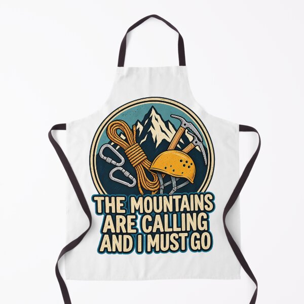 Item preview, Vintage Mountain Climbing Gear - The Mountains Are Calling Quote designed and sold by BellabdO.