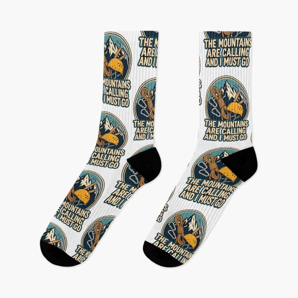 Item preview, Vintage Mountain Climbing Gear - The Mountains Are Calling Quote designed and sold by BellabdO.
