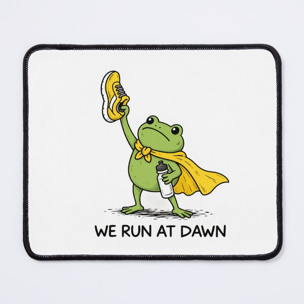 Item preview, We Run At Dawn Funny Runing Frog designed and sold by LASTIQUE-dd.