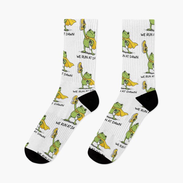 Item preview, We Run At Dawn Funny Runing Frog designed and sold by LASTIQUE-dd.