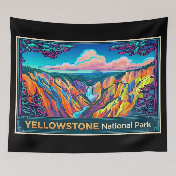 Item preview, Yellowstone National Park, Travel Poster designed and sold by ArtworkNorth.