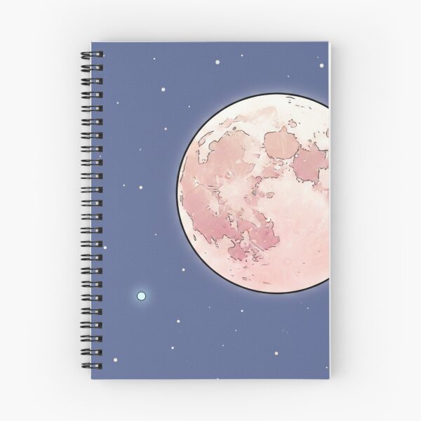 Item preview, Artistic illustration of the pink moon in a starry sky designed and sold by Nifashedji.