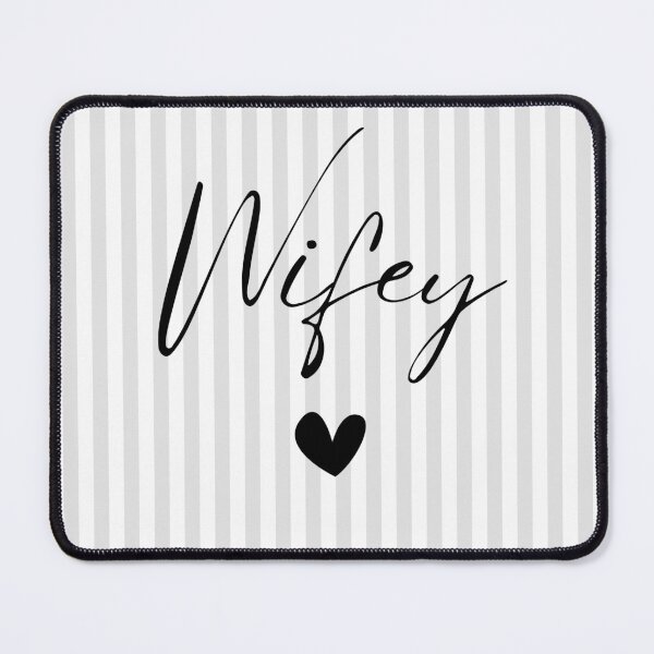 Item preview, Elegant Wifey Script Typography and Heart Wedding Design | Minimalist Wifey Script Newlywed Gift | Honeymoon and Anniversary Wifey Cute Gift designed and sold by Noe Mill.