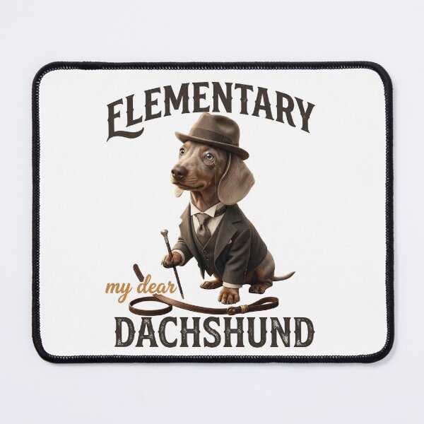 Item preview, Sherlock dachshund funny print designed and sold by RNGAPPAREL28.
