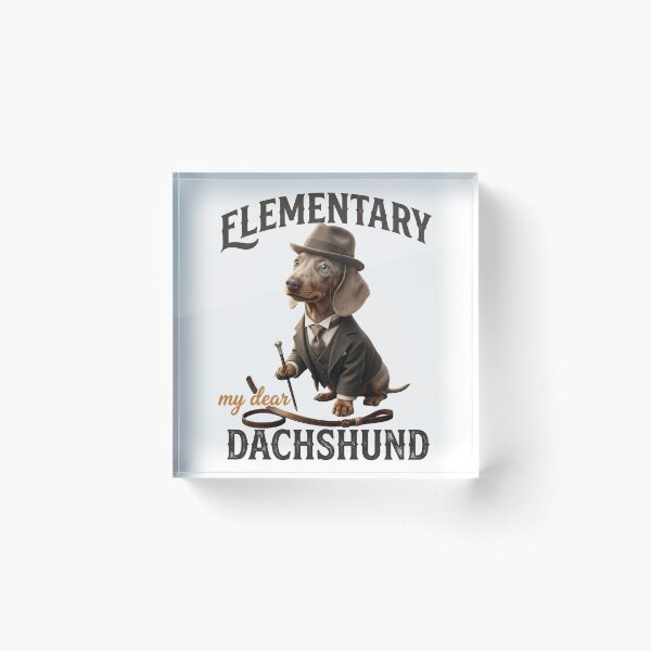 Item preview, Sherlock dachshund funny print designed and sold by RNGAPPAREL28.