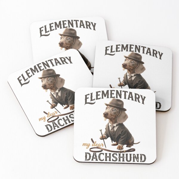Item preview, Sherlock dachshund funny print designed and sold by RNGAPPAREL28.