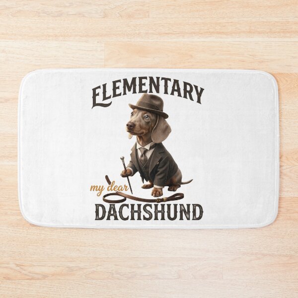Artikelvorschau, lustiger Sherlock-Dackel-Druck entworfen und verkauft von RNGAPPAREL28.