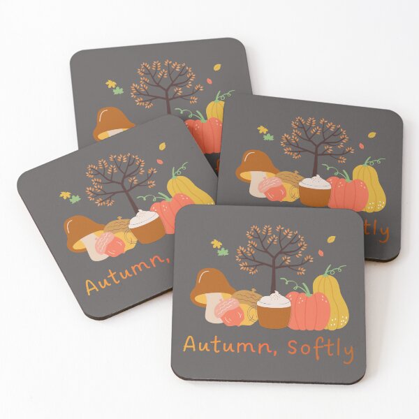 Item preview, Autumn Softly Pumpkin Spice Fall Design designed and sold by RenetteWickStudio.