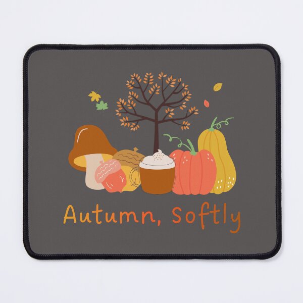Item preview, Autumn Softly Pumpkin Spice Fall Design designed and sold by RenetteWickStudio.