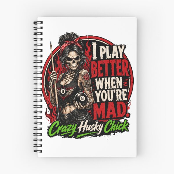 Item preview, I Play Better When You're Mad | Red Women's Pool Player Billiards Design designed and sold by Crazyhuskychick.