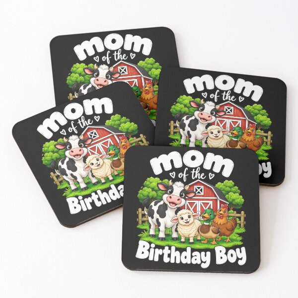 Item preview, Mom of the Birthday Boy Farm Animals designed and sold by ROUX-ART.
