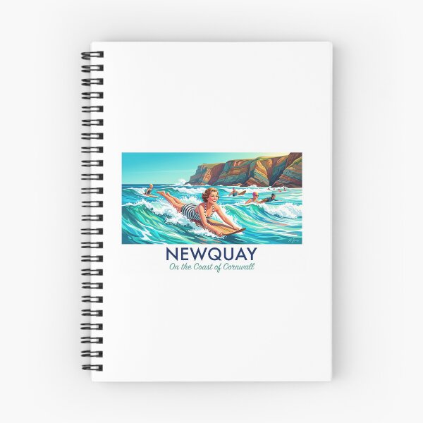 Item preview, Newquay Surfing Coastal Travel Poster designed and sold by ArtworkNorth.