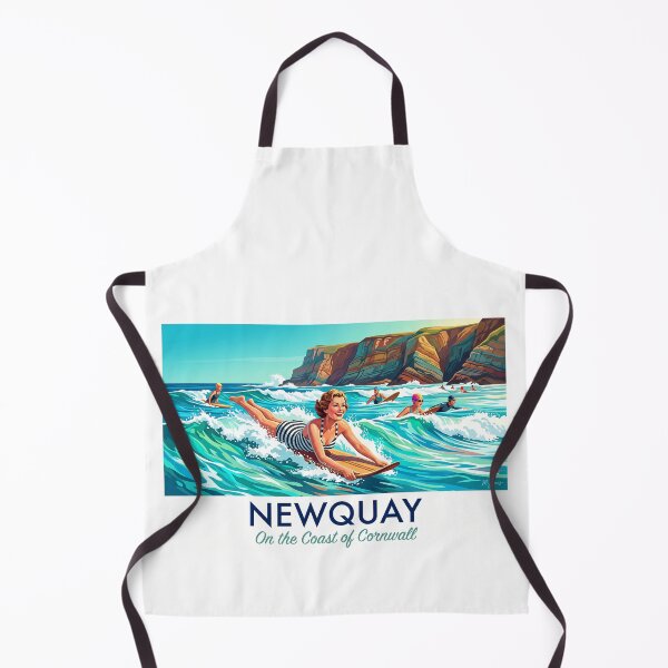 Item preview, Newquay Surfing Coastal Travel Poster designed and sold by ArtworkNorth.