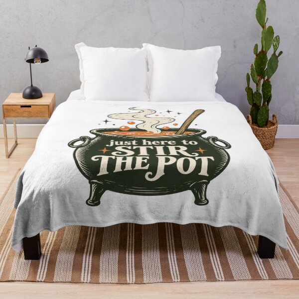 Item preview, Just Here to Sir the Pot - Witchy Humor designed and sold by CampAndCoast.