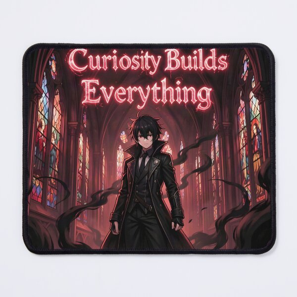 Item preview, Curiosity Builds Everything Dark Fantasy Quote Art designed and sold by yosmosverse .