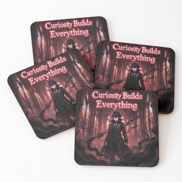 Item preview, Curiosity Builds Everything Dark Fantasy Quote Art designed and sold by yosmosverse .