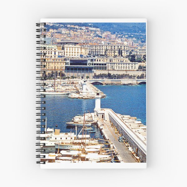 Artikelvorschau, Monte Carlo, Monaco, 16. Juni 1958, Blick auf Monte Carlo, Hercules Harbor entworfen und verkauft von AMacGPhilly.