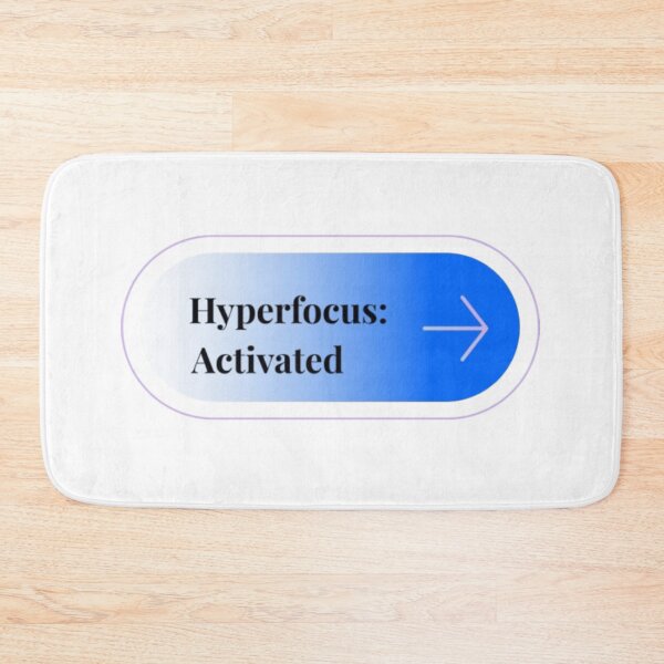 Item preview, Hyperfocus Activated - ADHD Productivity UI Button designed and sold by Farahsalama.