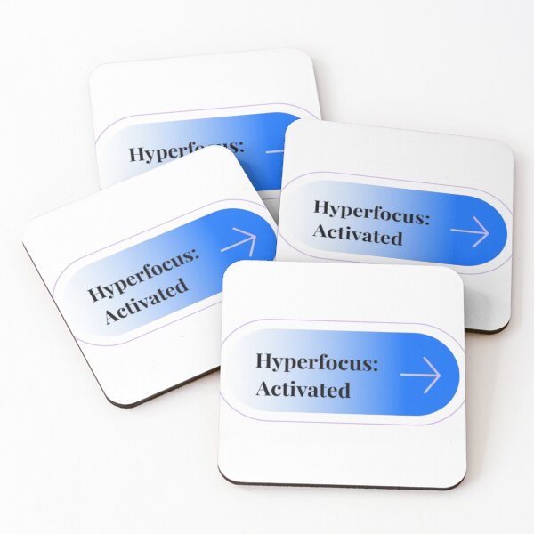 Item preview, Hyperfocus Activated - ADHD Productivity UI Button designed and sold by Farahsalama.