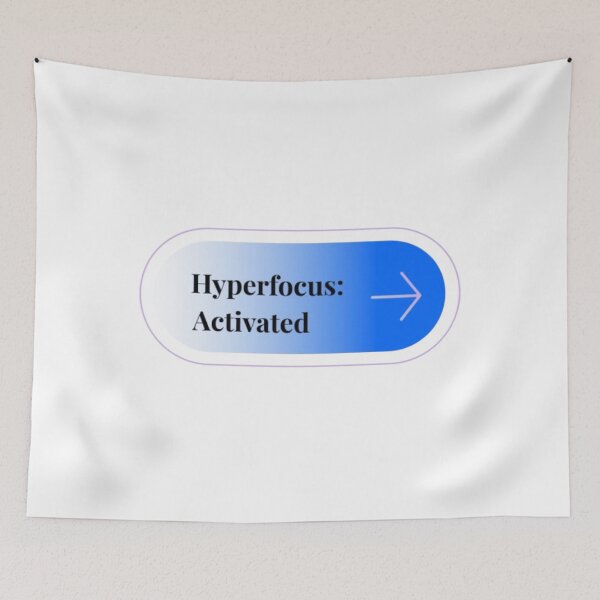 Item preview, Hyperfocus Activated - ADHD Productivity UI Button designed and sold by Farahsalama.