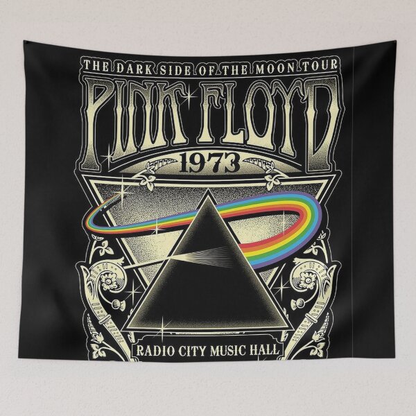 Item preview, Pink Floyd The Dark Side Of The Moon Tour 1973 Original Custom Vintage Music Band Tee Unique Poster Wall Art designed and sold by Cool Robot Bro..