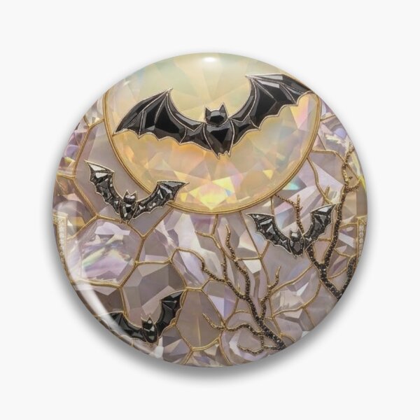 Item preview, Bats in Elegant Gothic Stained Glass designed and sold by BriSher.