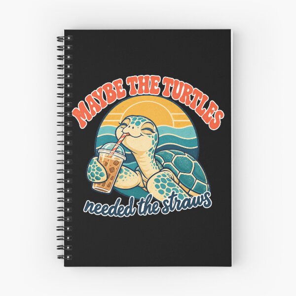 Item preview, Maybe the Turtles Needed the Straws Funny Retro Sea Turtle designed and sold by Ela-graphicwiz.