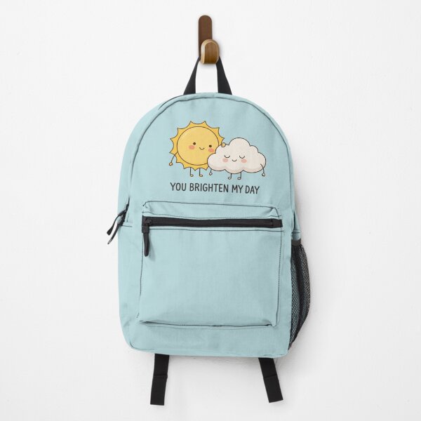 Item preview, You Brighten My Day | Cute Sun & Cloud Friendship Art designed and sold by MrDev.
