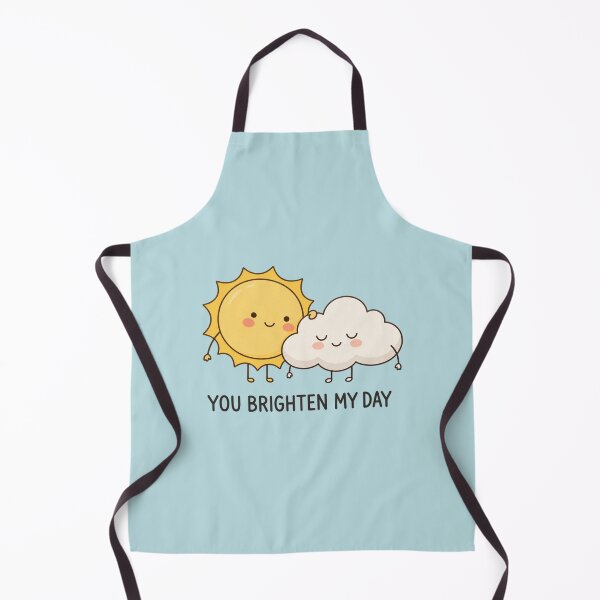 Item preview, You Brighten My Day | Cute Sun & Cloud Friendship Art designed and sold by MrDev.