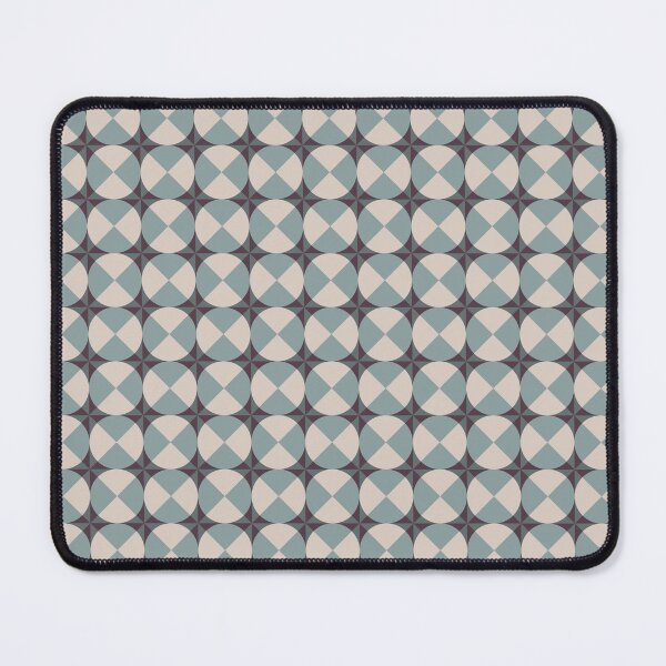 Item preview, Elevated Heritage Geometric Circles - Burgundy teal & white designed and sold by pakanta.