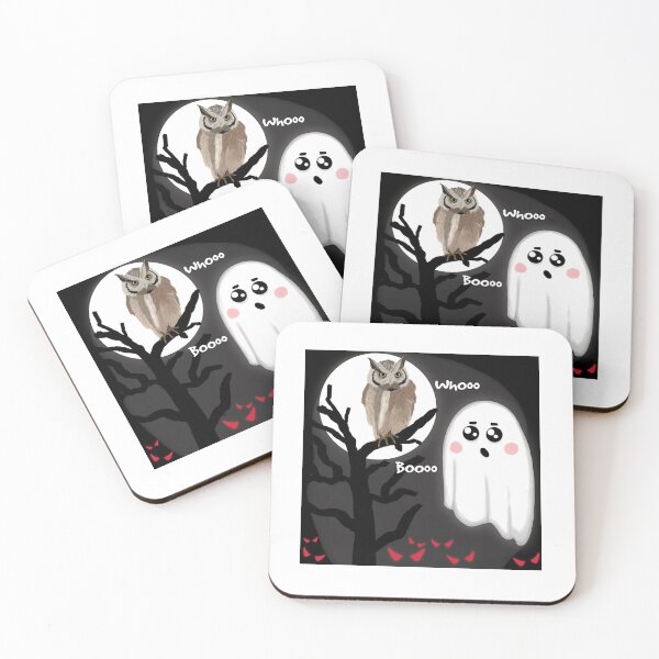 Item preview, Boo Ghost Night Talk With Mister Owl designed and sold by WillowerStudio.