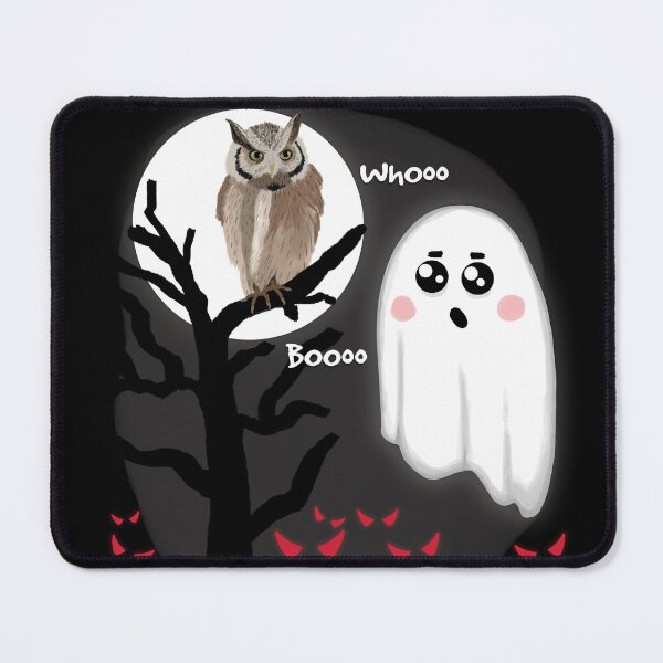 Item preview, Boo Ghost Night Talk With Mister Owl designed and sold by WillowerStudio.