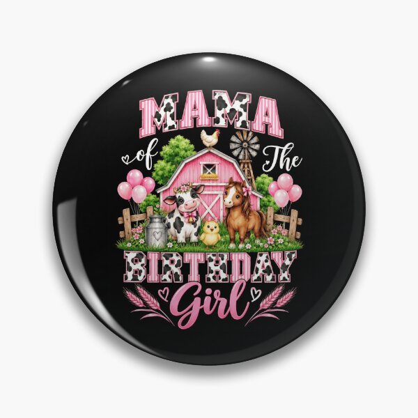 Item preview, Mama of the Birthday Girl Farm Birthday designed and sold by ROUX-ART.