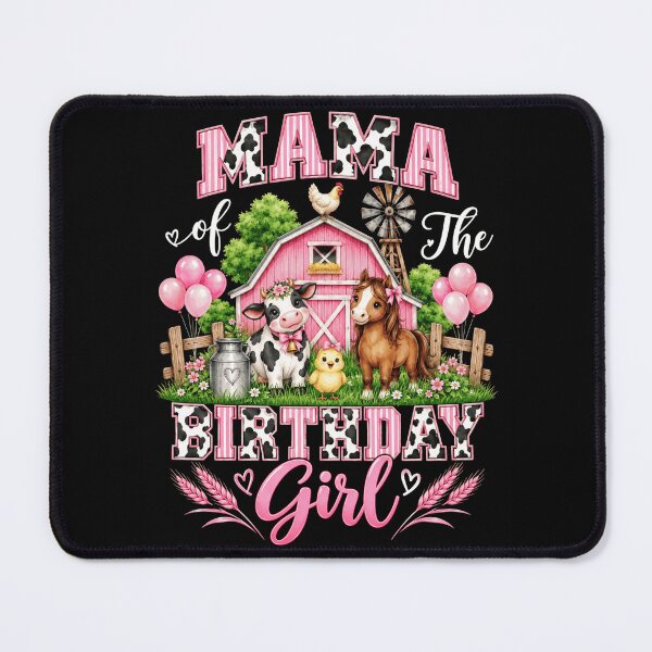 Item preview, Mama of the Birthday Girl Farm Birthday designed and sold by ROUX-ART.