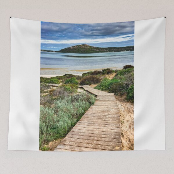 Item preview, Wooden pathway to paradise where the sea meets the coastal walkway designed and sold by Faith Based Decor & Art &Gifts.