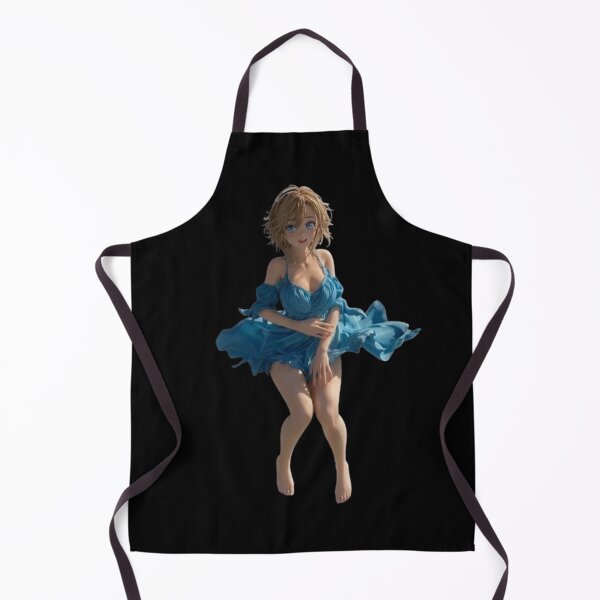 Item preview, Anime Girl in Flowing Blue Dress Figure designed and sold by H2Anime.