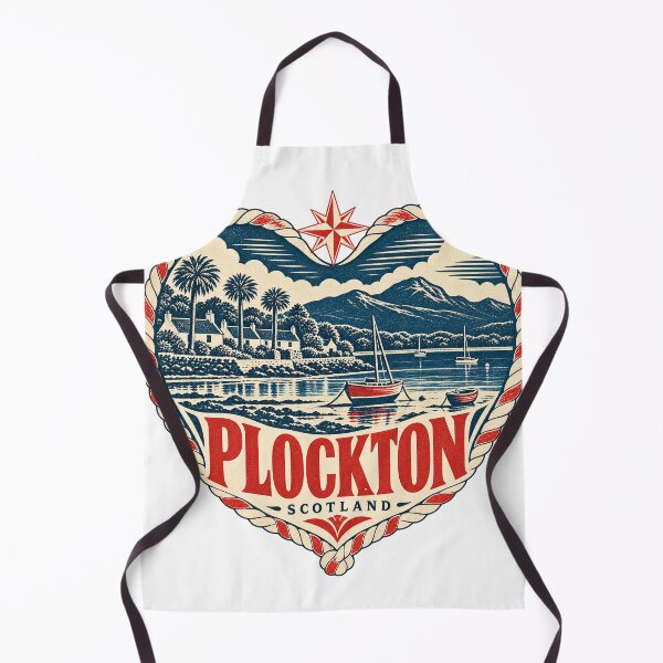 Item preview, Plockton Scotland Travel Souvenir Nautical Woodcut Heart designed and sold by VisualArtsOasis.